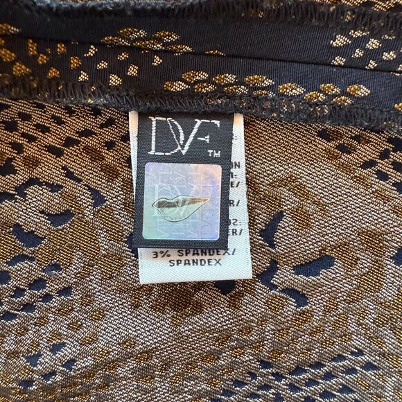 Diane von Furstenberg Garland Two Black & Python Strapless Bodycon Mini Dress 4 - Picture 8 of 14